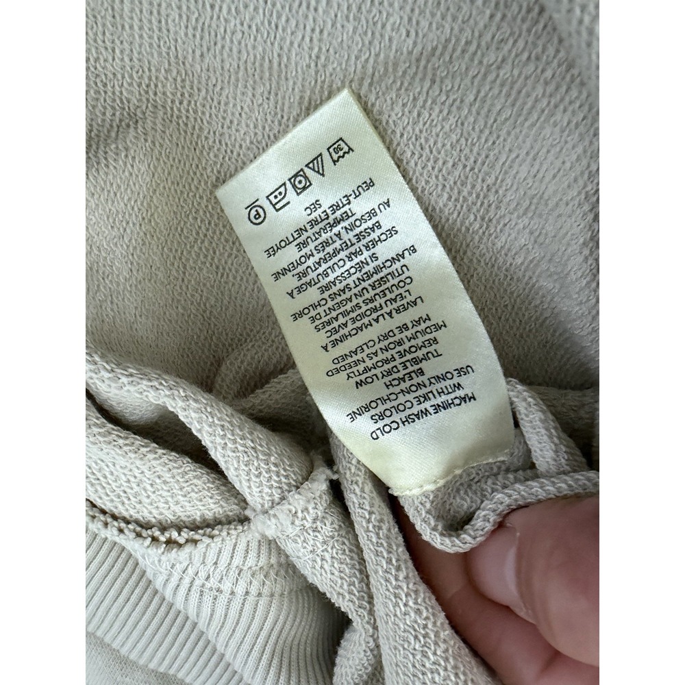 Anthropologie Pilcro Sweatshirt Long Sleeve Oversized Beige Crème XL NWT Boho - Picture 8 of 9